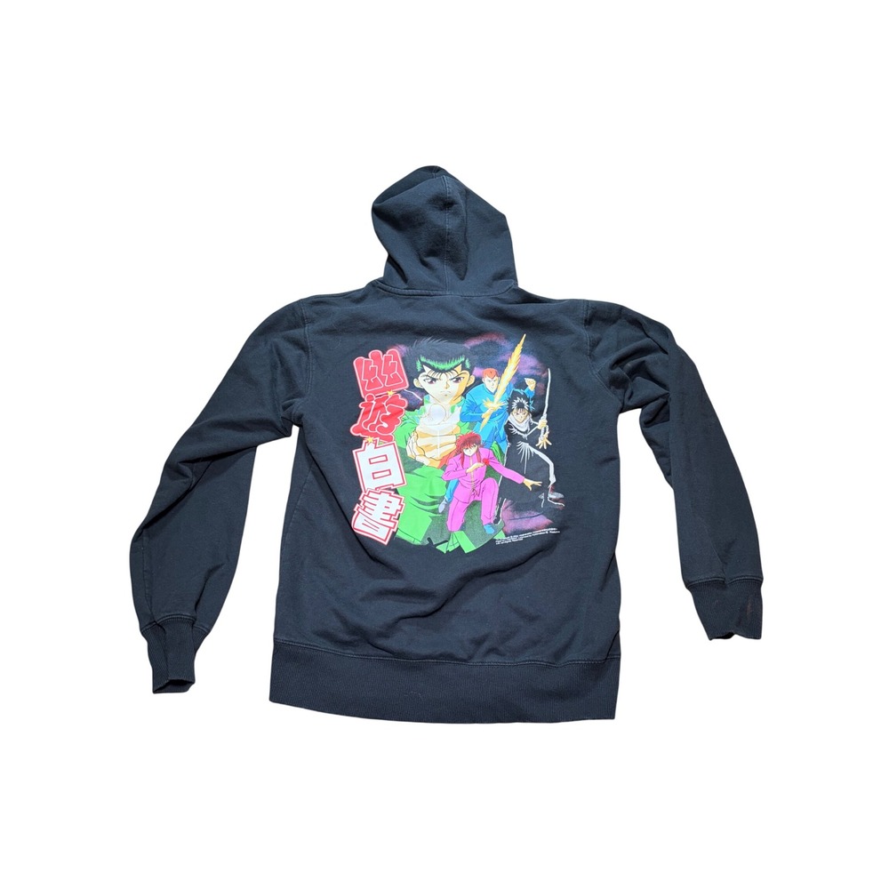 Yu Yu Hakusho Anime Graphic Hoodie Black Mens Medium Funimation Pullover